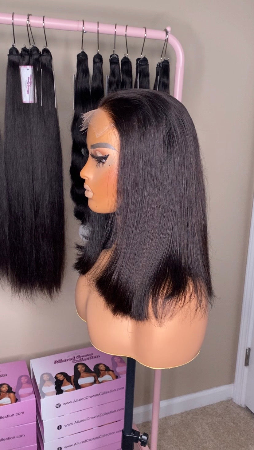 14” Straight Bob Wig (Hair on Hand)