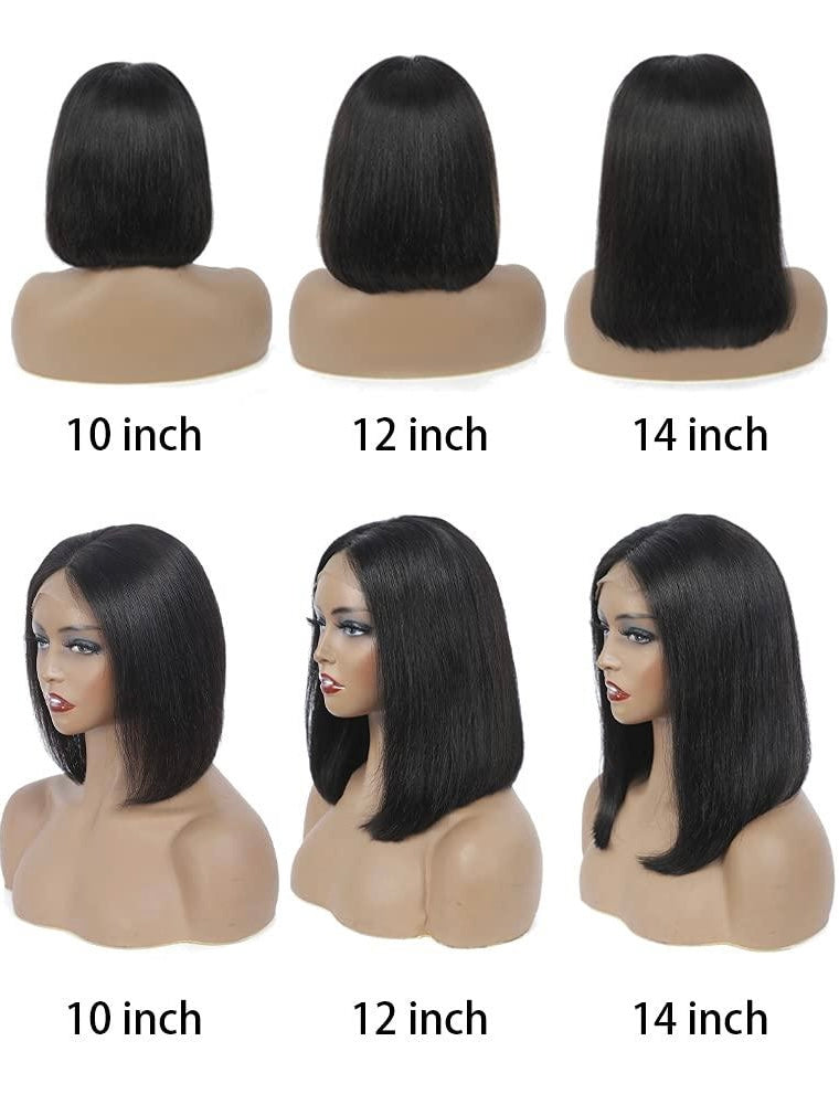 Straight Glueless Bob Wig