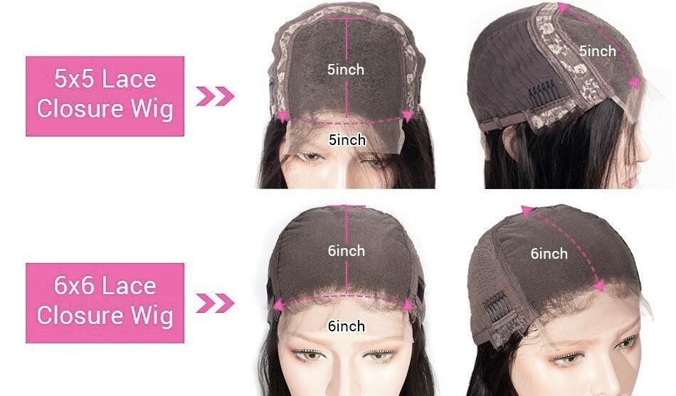 Straight Closure Wig - Allured Crowns Collection 
