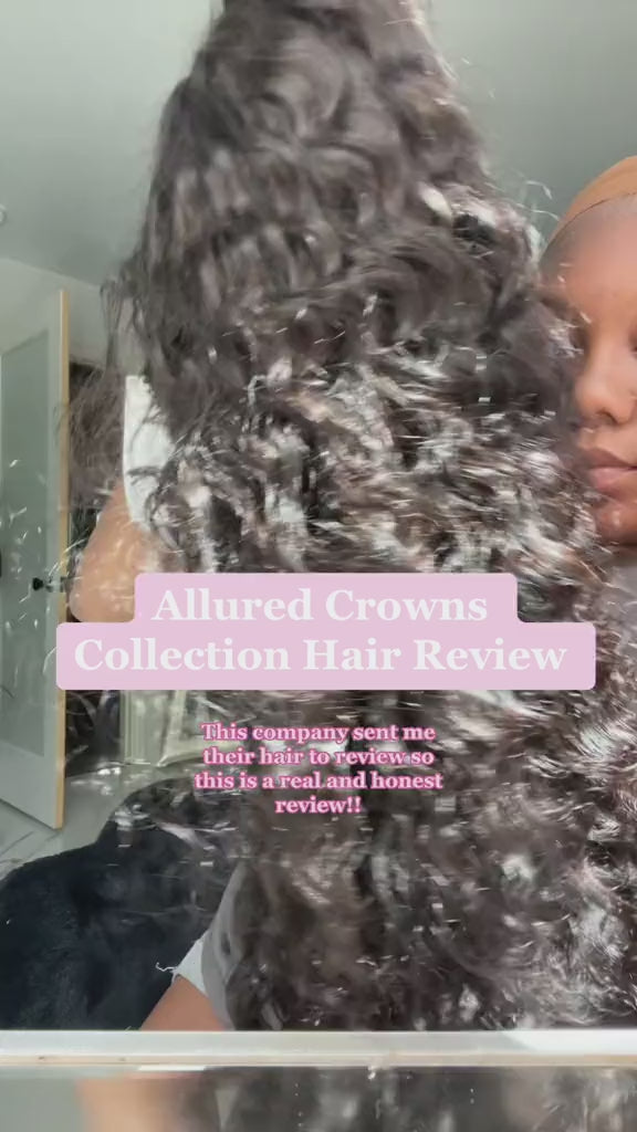 Loose deep wave frontal wig, Virgin Loose Deep Wave Hair, Human Hair Extensions, Loose Deep Wave Bundles, Best Loose Deep Wave Wigs, Tangle-Free Hair Extensions, 13x4 loose deep wave frontal wig, 13x6 loose deep wave frontal wig,  Allured Crowns Collection, virgin human hair, virgin loose deep wave hair, human virgin hair