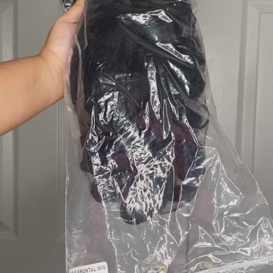 frontal wig, loose wave hair, loose wave virgin hair, virgin human hair wig, 13x6 frontal wig