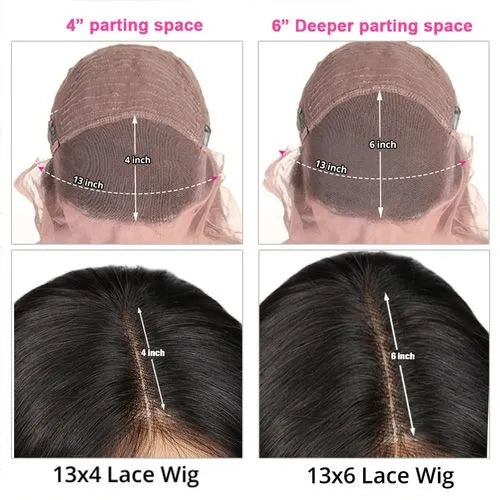 Loose Deep Wave Transparent Frontal Wig - Allured Crowns Collection 